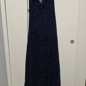 ASOS Navy Dress with White Dots